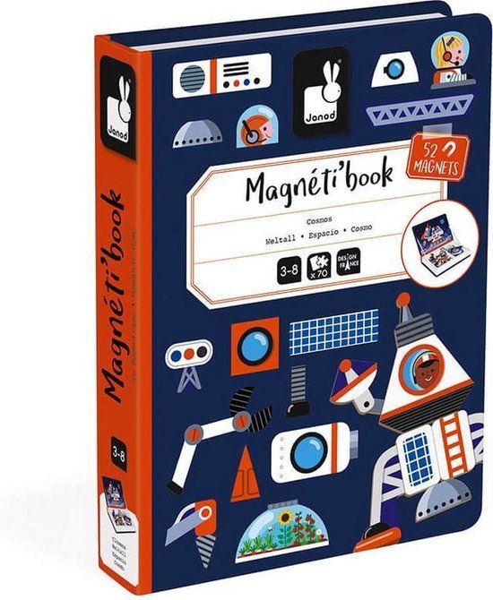 Janod Magnetibook - Heelal - Magnetisch speelgoed - 3+ jaar