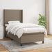 Maison Exclusive - Boxspringbed met matras, taupe, 100 x 200 cm, textiel