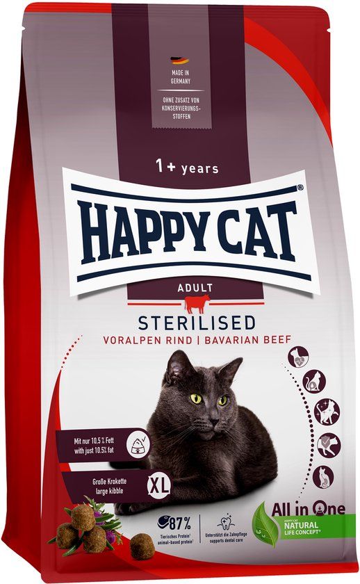 Happy Cat Sterilised Kattenvoer - Rund - 1,3 kg