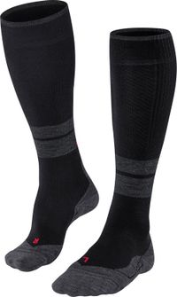 FALKE TK Energy met compressie wol functioneel materiaal wandelsokken heren zwart - maat 43-46