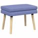 vidaXL Canapé deux couches Jean Bleu 60 x 40 x 46 cm Tissu