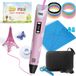 Ferkos - Stylo 3D Starterspakket XXL - 50m Filament Vullingen - 10 Kleuren - Opbergcase - Tekenmat - Tekenboek - Vingerbeschermers - Knutselen Jongens & Meisjes - Stylo 3D - Roze