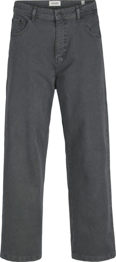 JACK&JONES JPSTALEX JJORIGINAL 017 LN Heren Broeken W31 X L36 Katoen Wide Leg Fit Casualwear Iron Gate
