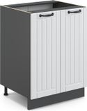 Vicco Keukenonderkast Fame-Line 60 cm WB Eik Wit Landhuis