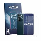 Savvies 3 Stuks Screenprotector - geschikt voor realme C100 5G (Voor+Camera) - beschermfolie glas transparant