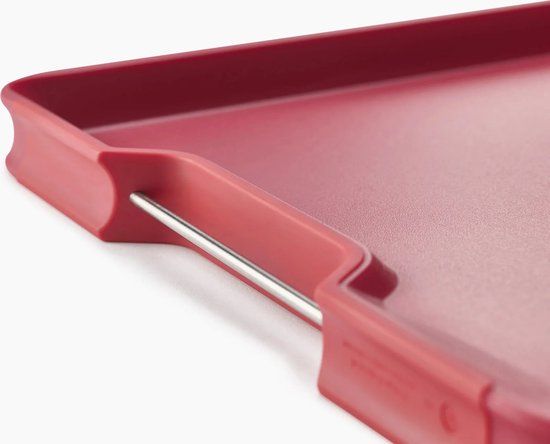 Joseph Joseph Cut&Carve Plus Snijplank - Rood - Groot - Dubbelzijdig - Kunststof