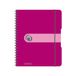 Herlitz 11293776 Spiraalblok A5 to go, 2-pack, houtvrij papier, 80 vellen, bessen