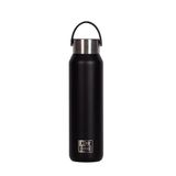 Oxford B-2GO Thermosfles, keramische coating, tot 24 uur koud en 12 uur warm, 600 ml, handvat bovenaan, zwart