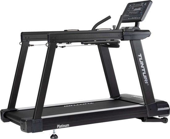 Tunturi Platinum Core Treadmill - Loopband - 52 Trainingsprogramma's - 20 km/u - Zilver/Zwart