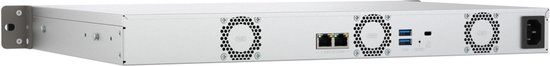 QNAP TS-433eU NAS Rack (1U) Cortex-A Cortex-A55 4 GB 0 TB QNAP Turbo System Zwart
