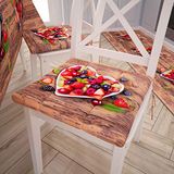 PETTI Artigiani Italiani - Stoelkussens, eetkamerstoelkussens met stropdassen, afneembare zitkussens, microvezel gewatteerde stoelkussen, 100% Made in Italy