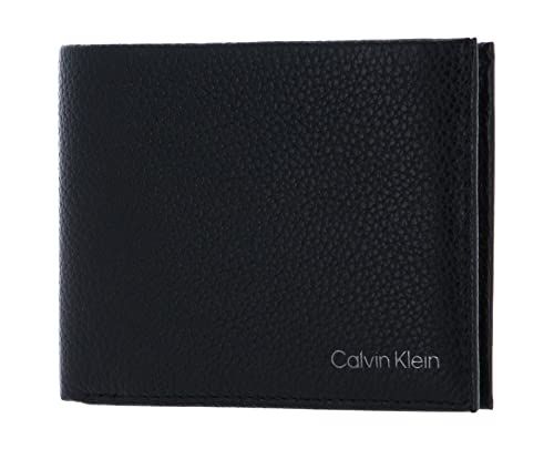 Calvin Klein Heren Warmte Bifold 5CC W/Coin L Portemonnee - Zwart - One Size