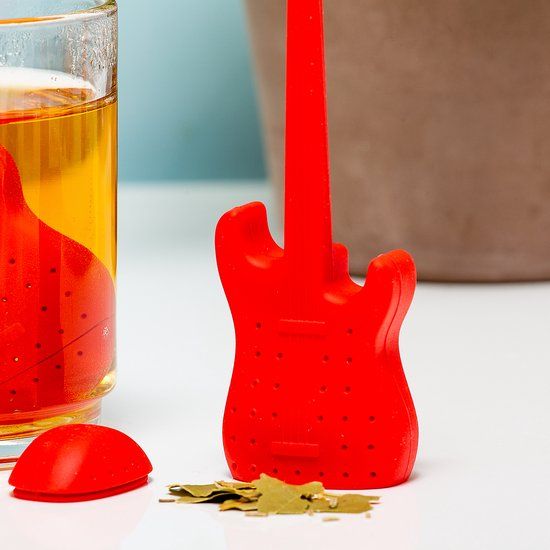 Winkee Gitaar Tea Infuser - Rood - Kunststof