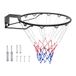 VEVOR Basketbalvelg, basketbalring aan de muur op de deur, Heavy Duty Q235 Basketbal Flex Velg Doel Vervanging met Net en Dubbele Lente, Standaard 45,7 cm Indoor Outdoor Opknoping Hoepel voor Kinderen