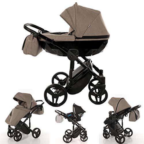 Lux4Kids Junama kinderwagen combinatie kinderwagen premium buggy babyzitje + accessoires Isofix selecteerbaar Diamond door Ferriley & Fitz Mud 04 2in1 zonder autostoel