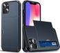 Selected by GSMpunt.nl Hoesje met Kaarthouder Slider Geschikt voor Apple iPhone 15 | Back Cover Pasjeshouder Achterkant | Kaarthouder voor Twee Pasjes | Blauw