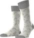 Burlington Paisley gedessineerd katoen sokken heren grijs - maat 40-46