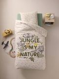 Vertbaudet Set dekbedovertrek + kussensloop voor kinderen met gerecycled katoen GREEN JUNGLE