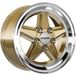 RONAL R9 racing gold-hornkopiert 7.0Jx15 5x112 ET23