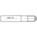 TOOLCRAFT 106165 Conische pen (Ø x l) 6 mm x 55 mm Staal 100 stuk(s)