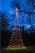 Anna's Collection Vlaggenmast verlichte kerstboom - 836 led lampjes - D160 x H500 cm - colour changing - met afstandsbediening