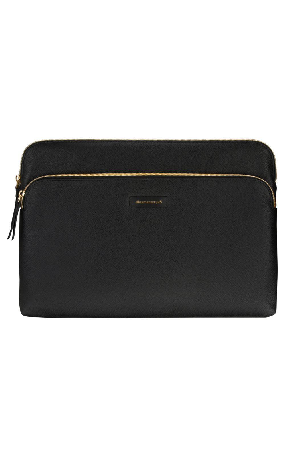 dbramante1928 Paris+ Sleeve - 14 inch Laptop Sleeve - Echt Leer - MacBook Pro - Zwart