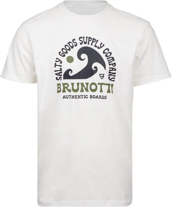 Brunotti Leeway T-Shirt Cream 100% Katoen Regular Fit Crewneck M