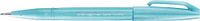 Pentel Arts Brush Sign Pen SES15C-S2X Penseelstift, pastelblauw, 10 stuks