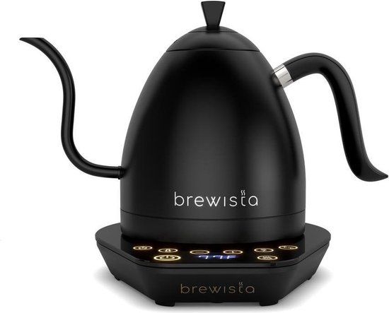 Brewista Artisan Gooseneck Kettle 1L - variabele temperatuur - All Black
