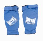 Metal Boxe Elastische Katoenen Elleboogbeschermers Blauw S