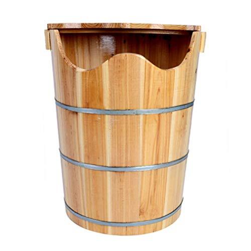 XXF-Shop Wooden Foot Basin, massief houten voet bad, Pedicure Bowl Spa Massage Pedicure Barrels Household voetenbad Barrel, stimulator