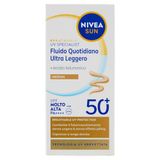 NIVEA SUN Ultra lichte dagvloeistof SPF 50+ Medium 40 ml