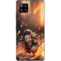 Maniacase Samsung Galaxy A42 5G Demon Slayer Nezuko 3D Kunst Anime Manga Hoesje