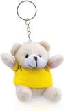 Merkloos / Sans marque Makito Western Europe (mkto) Teddybeer sleutelhanger geel