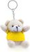 Merkloos / Sans marque Makito Western Europe (mkto) Teddybeer sleutelhanger geel