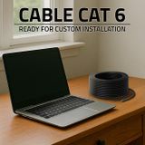 Qoltec netwerk patchkabel UTP twisted pair | CAT6 | Hoge snelheid 1 Gb/s | LAN | 100m | Zwart