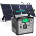 Station électrique portable 518Wh chargeur avec panneau solaire 200W, générateur solaire 500W(1000W en crête),Station d'alimentation portable