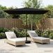 Maison Exclusive - Parasol de jardin avec pied, rectangulaire, 2 x 3 mètres, polyester, noir