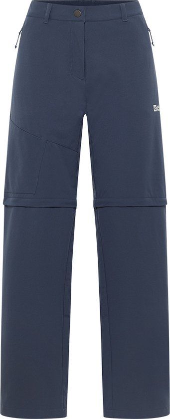 Jack Wolfskin PICO TRAIL ZIP OFF PANTS W Dames Outdoorbroek - midnight sky - Maat 36 R