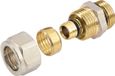 Bonfix Alu-knel laiton raccord à compression raccord 1/2 pouce x 16 mm FR