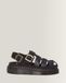 Dr. Martens Sandales Wrenlie Fisherman en Cuir Grizzly en Noir, Taille: 43