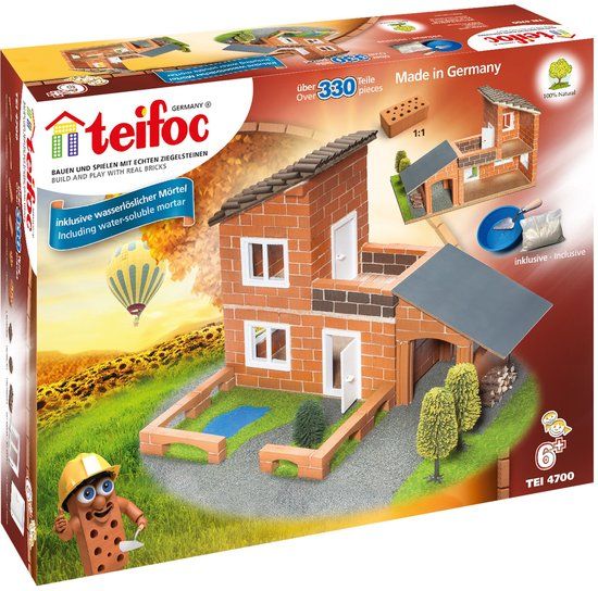 Teifoc Bouwdoos - Luxe Villa met Garage - 330 Onderdelen - 6+ jaar