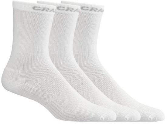 CRAFT ACTIVE HIGH SOCK 3-PACK Unisex Sportsokken - Wit