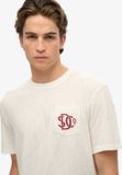 Superdry The Merchant Store Grafisch T-shirt Heren XX-Large Off White Katoen