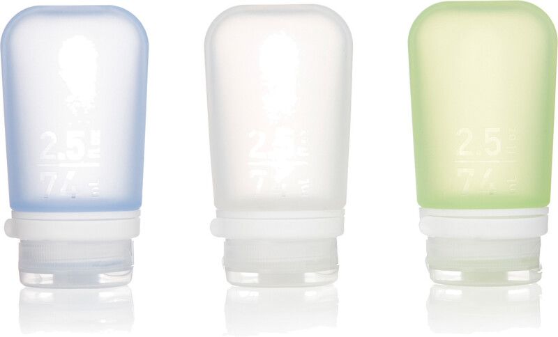 humangear GoToob 74ml 3-Pack - transparent/green/blue