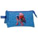 Joumma Marvel Spiderman etui met 3 vakken, blauw, 22 x 12 x 5 cm, polyester, 1,32 l