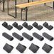 Sans marque Tapis de sol pour tente de bière - Lot de 18 - Gris