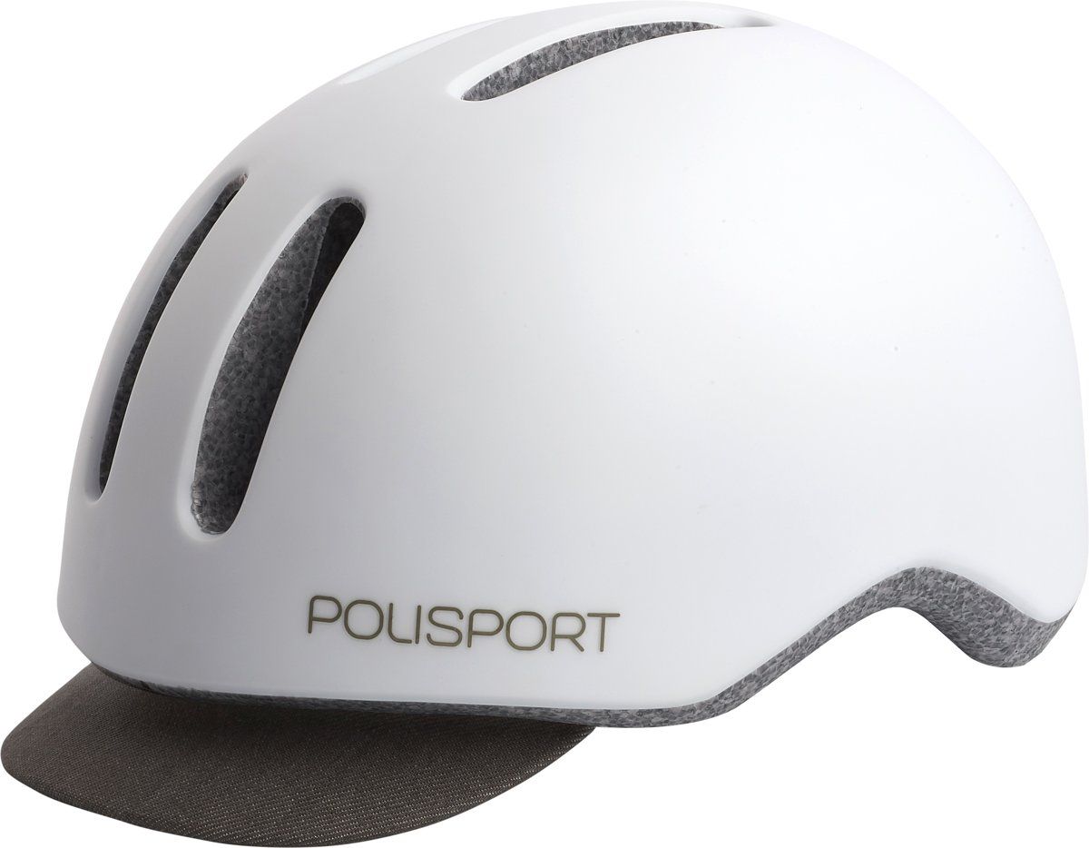 Polisport Commuter - Helm - M 54-58cm - Mat Wit/grijs