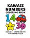 Kawaii Numbers Coloring Book
