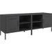 Meubles TV Banc TV Armoire TV 2 pcs Noir 68x39x50,5 cm Acier